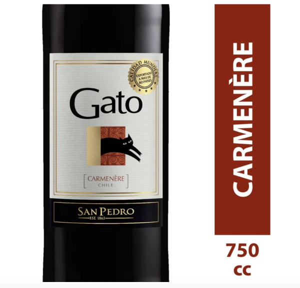 Vino Gato Carmenere 700 cc